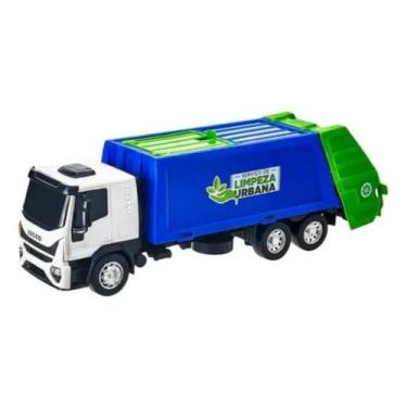 Imagem de Caminhão de lixo iveco tector com caçamba coleta - usual - Usual Brinq