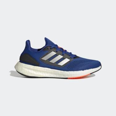 Imagem de Tênis Running Masculino Pureboost 22 Adidas Azul, Blue, 37