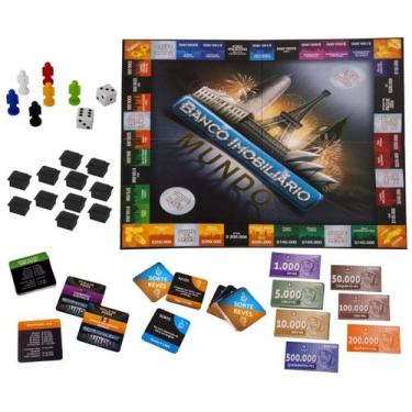 Imagem de Jogo De Mesa Tabuleiro Banco Imobiliário Mundo - Estrela