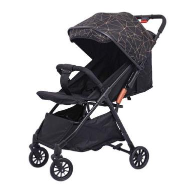 Imagem de Carrinho de Bebê Para Passeio Vira Berço Desmontável Preto - ZIPPY TOY