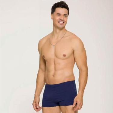 Imagem de Sunga Boxer Proteção UV Básica - SELENE, Azul escuro, G