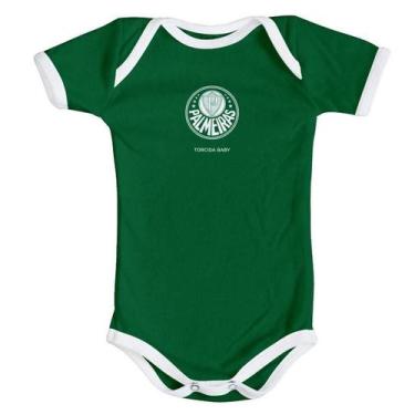 Imagem de Body Bebê Palmeiras Verde Curto Oficial - Torcida Baby, RN