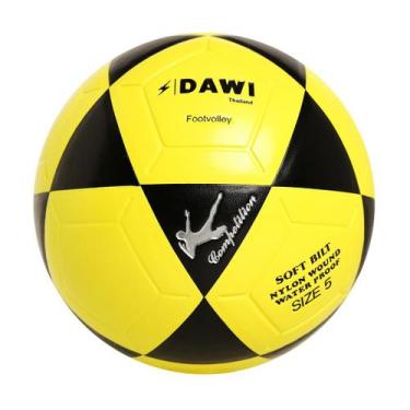 Imagem de Bola De Futevôlei Altinha Dawi Competition ft5 OFICIAL, Amarelo, Preto