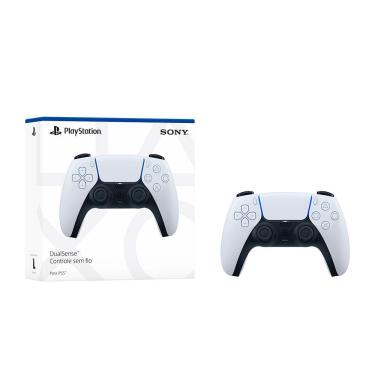 Imagem de Controle sem Fio para Videogame Sony Dualsense CFI-ZCT1WX para Playstation 5 com Resposta Tátil Branco