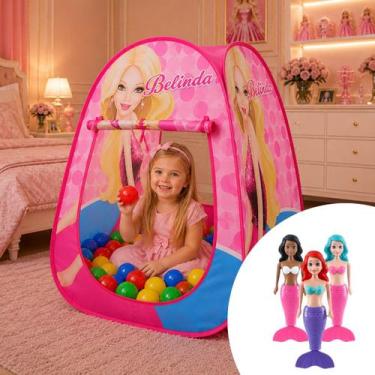 Imagem de Toca Barraca Infantil Divertida + 25 Bolinhas Cores + Surpresa - KIDSB