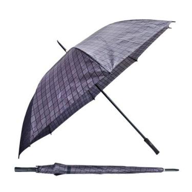 Imagem de Guarda chuva automatico portaria xadrez poliester 8 varetas - QUERO PR