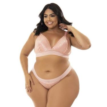 Imagem de Lingerie sensual Plus Size - Graciele Cor:RomanceTamanho:52, Romance, 
