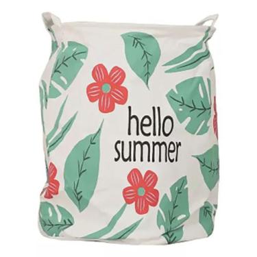 Imagem de Cesto Multiuso Organizador de Brinquedos Hello Summer 40X50 - KF