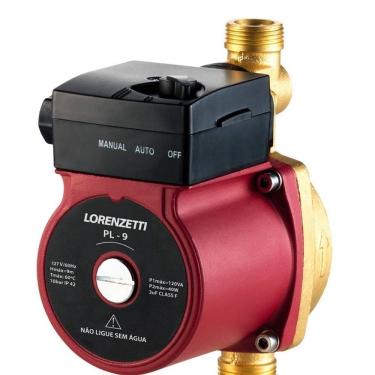 Imagem de Pressurizador de Água PL9 com 9 Mca e Silencioso para Rede Hidráulica Lorenzetti 220V