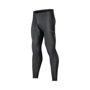 Imagem de Calças Longas De Ciclismo Masculinas Com Almofadas De Gel 5D Para Mont