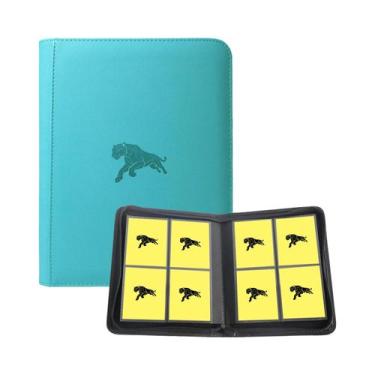 Imagem de Fichário De Cartas Colecionáveis Com 160 Cartas, 4 Bolsos, Abertura La