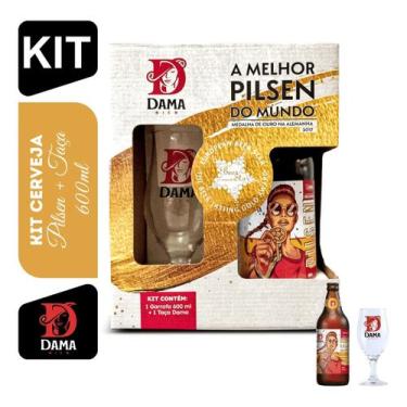 Imagem de Kit Cerveja Pilsen e Taça Dama Bier Edição Comemorativa - Cervejaria D