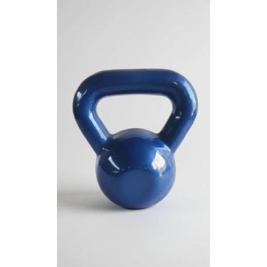 Imagem de Kettlebell Emborrachado 8 Kg Azul - Congratulations Store