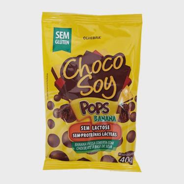 Imagem de Choco Soy Pops Banana Olvebra Sem Lactose 40g