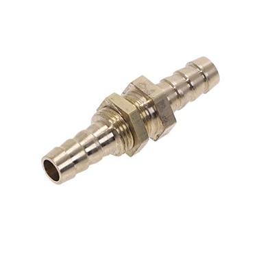 Imagem de Tubo de cobre 6 8 10 12 14 16 mm ID Mangueira Barb Anteparo Tubo farpado Adaptador de conector de encaixe de tubo para gás combustível Água, 8 mm