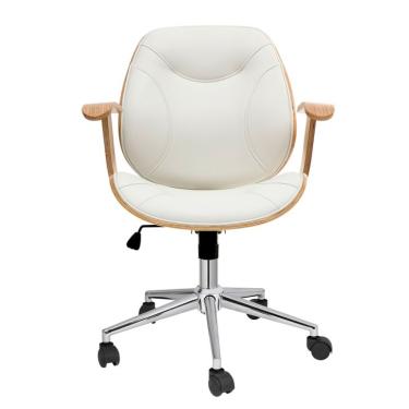 Imagem de Cadeira de Escritório Diretor Giratória Antonella Branca
