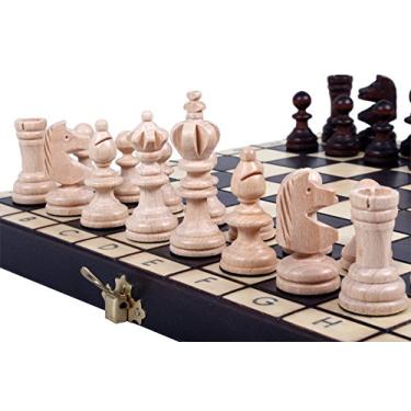 Imagem de Chess Set: The Koliada, Unique Wood Chess Pieces, Chess Board & Chess Piece Storage