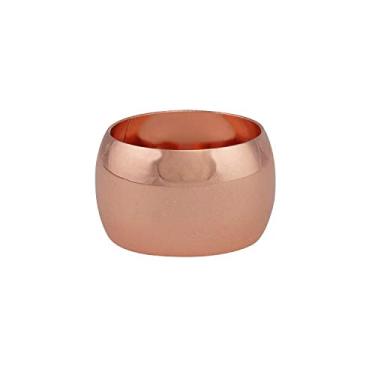 Imagem de CJ 4 ANÉIS P/GUARDANAPO DE AÇO ALLIANCE ROSÉ 4,5cm