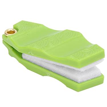 Imagem de 01 02 015 Alisador de pesca com mosca, tamanho pequeno, limpador de linha de pesca com mosca, acabamento fino para ambientes externos para entusiastas de pesca (limpador verde)
