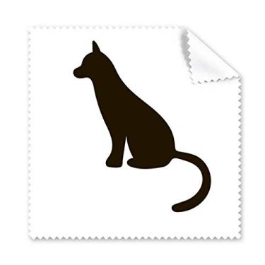 Imagem de Pano de limpeza Black Cat Cute Animal Portrayal Pano de limpeza para tela de celular, 5 peças