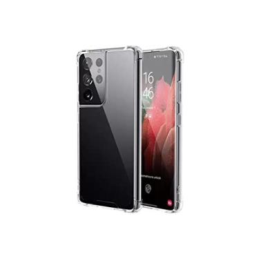 Imagem de Capinha Antichoque Transparente Compatível com Samsung Galaxy S21 Ultra