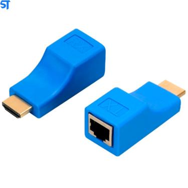 Imagem de Extensor Hdmi 4k 30 Metros Via 1 Cabo De Rede Rj45 Cat5e/6