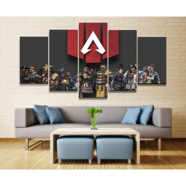 Imagem de Quadro Decorativos Apex Legends com 5 peças 130x65 5