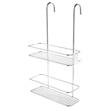 Imagem de Suporte Porta Shampoo Sabonete Pendurar Box Banheiro Cromado - 1168 Future