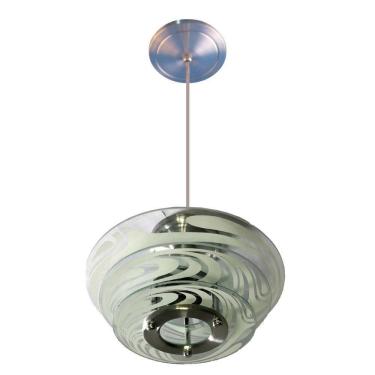 Imagem de Luminária Pendente Redondo Fantasia 3 Vidros Branco Sala