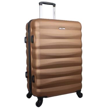 Imagem de Mala de Viagem Média em Abs Yins 21089 Cadeado Integrado Rodas Giro 360° Cobre