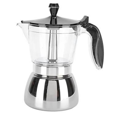 Imagem de Cafeteira de a?o inoxid¨¢vel Moka,cafeteira dom¨¦stica octogonal com al?a resistente ao calor, para cappuccino, leite, caf¨¦ americano, macchiato, cafeteira de a?o inoxid¡§¡ével dom¡§|stica moka Cafet