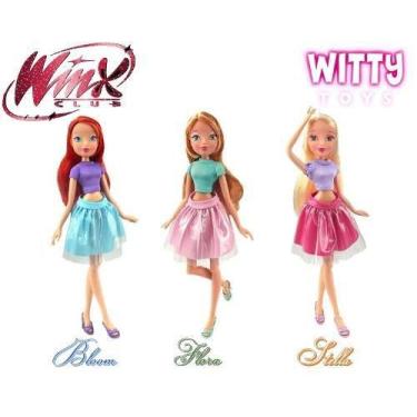 Imagem de Kit 3 Bonecas Winx Club - My Fairy Bloom + Stella +Flora - Witty Toys
