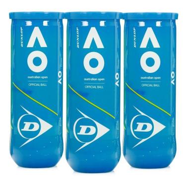 Imagem de Bola De Tênis Dunlop Australian Open Pack Com 03 Tubos