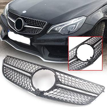 Imagem de FINMOKAL Diamond Grill Grade preta para facelift Mercedes Classe E apto para W207 A207 C207 Coupe 2014 2015 2016