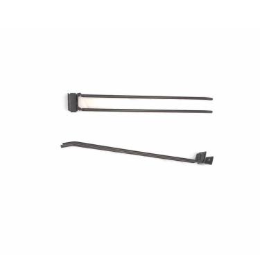 Imagem de Gancheira Dupla Vassoureiro Lx 40 Gondola Amapa Preto Kit10