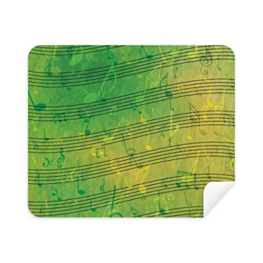 Imagem de DIYthinker Limpador de tela verde de pano de limpeza da Multiple Music 5-Le Staff, 2 peças, tecido de camurça