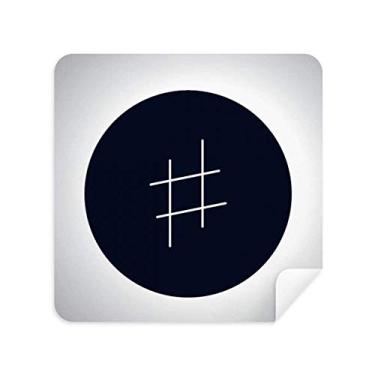 Imagem de DIYthinker White Music Signature Pano de limpeza preto limpador de tela tecido camurça 2 peças