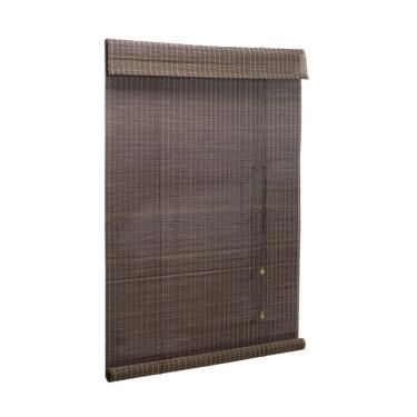 Imagem de Persiana Bambu Rolo Tabaco 100 L X 180 A Cm Cortina Madeira