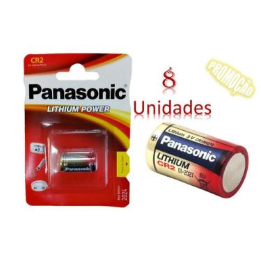 Imagem de Pilhas Cr2 Original Panasonic Lithium 3V - 8 Unidades