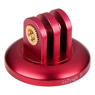 Imagem de Adaptador de tripé vermelho GoTough Versão 2 – Adaptador de tripé de metal 1/4”-20 compatível com GoPro HERO3, HERO3+, HERO4, HERO5, HERO6, HERO7 Sistema de montagem de 2 pinos - por Fotodiox Pro