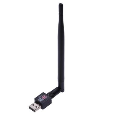 Imagem de Adaptador wireless usb wifi 900mbps sem fio lan b/g/n antena