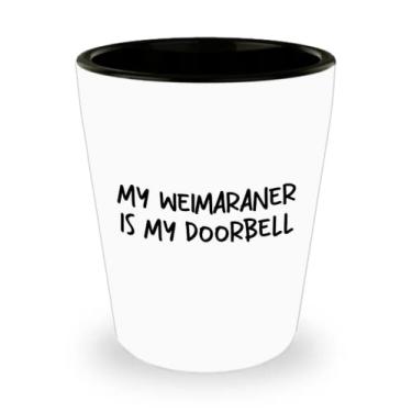 Imagem de DogsMakeMeHappy Weimaraner Copo de shot, presente Weimaraner, presente para Weimaraner, ideia de