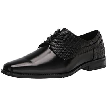 Imagem de STACY ADAMS Kirkley Sapato Oxford masculino de bico liso, Preto, 38