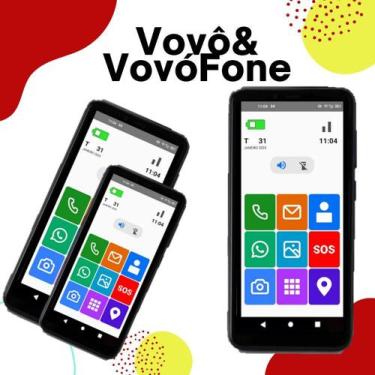 Imagem de Smartphone Vovo&Vovofone 64Gb Tela Grande 6.5 Botão Sos Zap - Samsung