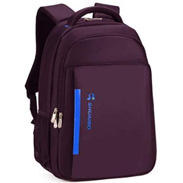 Imagem de Mochila para laptop Mochila Bolsa para computador Bolsa de viagem de grande capacidade, tecido de poliéster, à prova d'água e resistente a rasgos