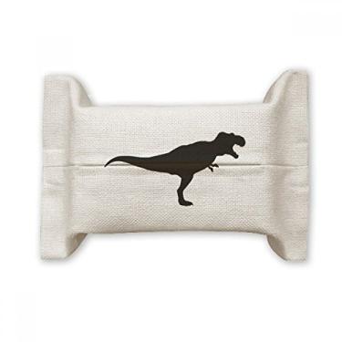 Imagem de Dinossauro Die Out Ossos Suporte de capa de papel para lenços faciais Bolsa de linho de algodão