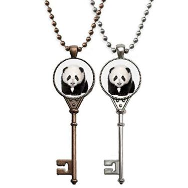 Imagem de OFFbb-USA Panda Baby Walk Eyes Art Deco Presente Fashion Chaveiro Pingente Joias Decoração de Casal