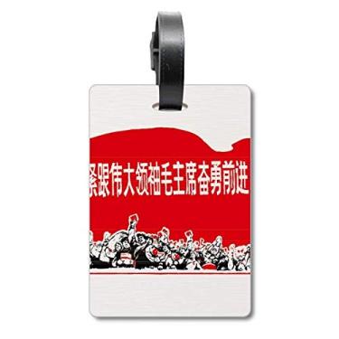 Imagem de Bandeira Vermelha Livro Soldado Tambor Vermelho Mala Etiqueta Cartão de Bagagem Scutcheon Etiqueta