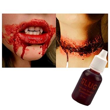 Imagem de Sangue Artificial Comestível Maquiagem Halloween Terror 15ml