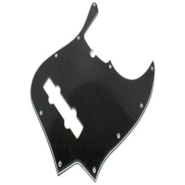 Imagem de Fender Escudo moderno, jazz baixo de 5 cordas, 10 furos - preto 3 camadas